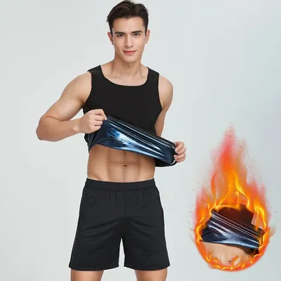 Neue Männer Neopren Schweiß Sauna Weste Body Shaper Weste Taille Trainer Schlankheit weste Shape wear Taille Shaper Korsett Tank Top Image