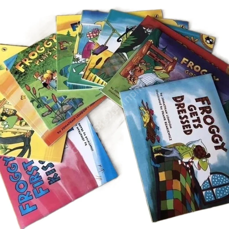 10 Bände/Set Classic Story Froggy Gets Dressed Kinder-Frühpädagogik, englisches Bilderbuch, Geschichtenlesebuch Image