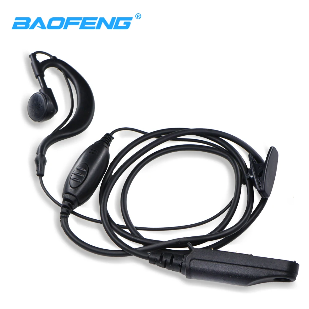 Baofeng UV-9R Plus wasserdichte Headsets geeignet für UV-9RPlus UV-XR A-58 GT-3WP wasserdichter Walkie-Talkie-Kopfhörer, Radio-Ohrhörer Image