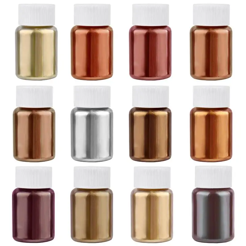 20ml/Flasche Spiegel Metall Textur Perle Pulver Seife Kerze Epoxidharz Form Perle Pigment DIY Schmuck Handwerk Herstellung Zubehör Image