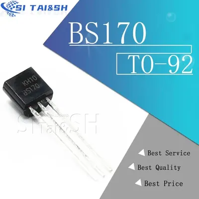 20 teile/los BS170 TO-92 MOSFET N-CH 60V 500MA neue und original Image