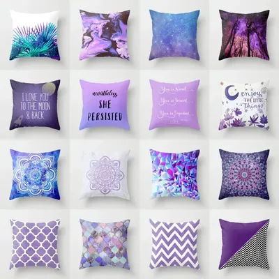 Lila Kissen bezug Kissen Sofa Raum dekoration Kissen Schlafzimmer koreanisches Zuhause sitzen Image