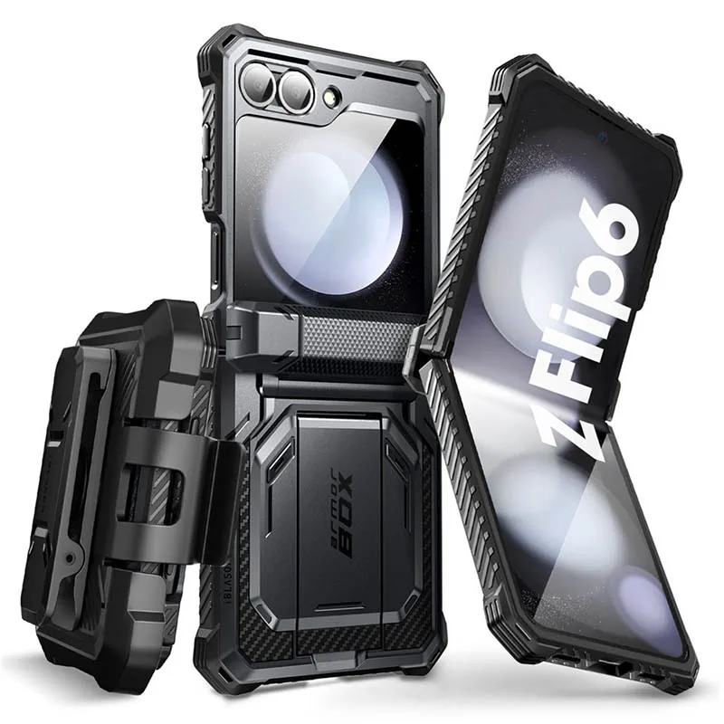 I-BLASON For Samsung Galaxy Z Flip 7 FE/6/5 Case Armorbox, Ganzkörper-Handyhülle mit militärischem Schutz und Ständer Image