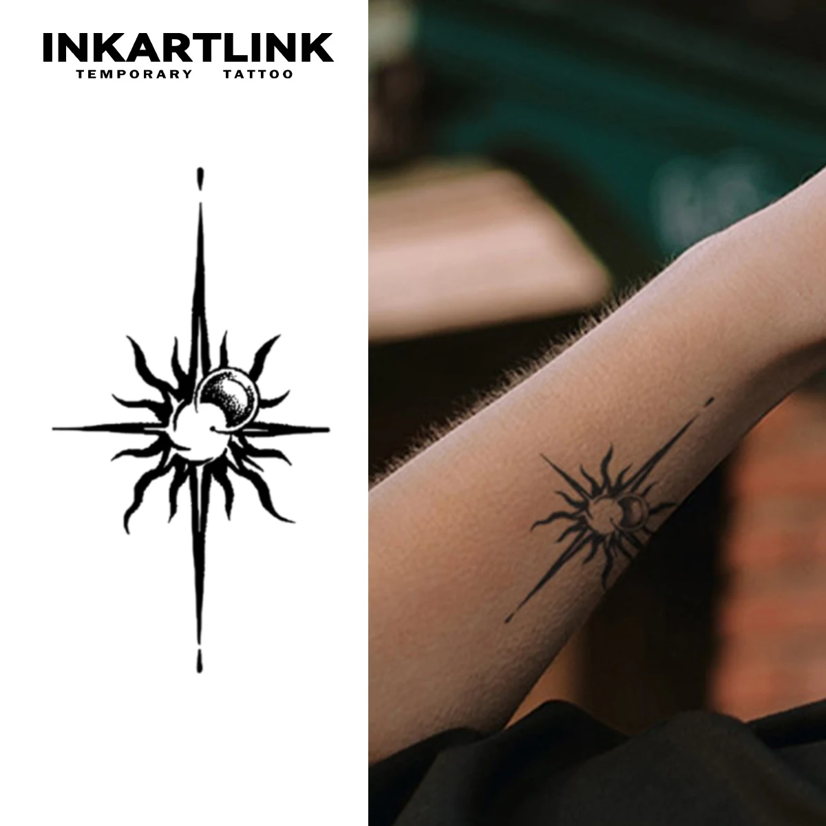 Temporärer Tattoo-Aufkleber von Starlight, wasserfestes magisches Tattoo, hält bis 15 Tage langes Fake-Tattoo, semi-permanentes Tattoo Image