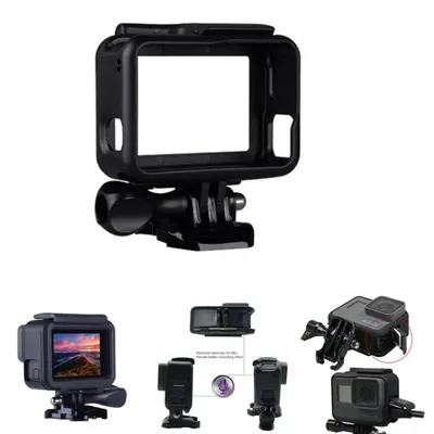 Für GoPro Zubehör GoPro Hero 5 6 7 Schutzrahmen Fall Camcorder Gehäuse Fall Für GoPro Hero 5 Schwarz Action Kamera