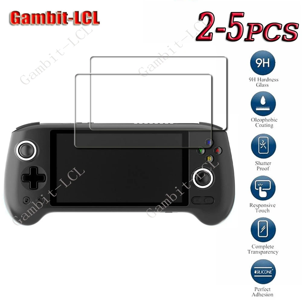 2-5PCS 9H HD Original Gehärtetem Glas Für RG556 5,48 Zoll Player Spiele AUF ANBERNIC ANBERNICRG556 Screen Protector Abdeckung Film Image