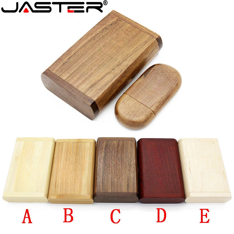 JASTER USB-Flash-Laufwerk 2.0 128 GB 64 GB 32 GB Holz-/Bambus-Memory Stick 16 GB 8 GB Pen Drive Fotografie-Geschenk (kein individuelles Logo) Image