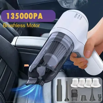 135000pa tragbarer kabelloser Auto-Staubsauger Mini-Handrei niger leistungs starke Reinigungs Image