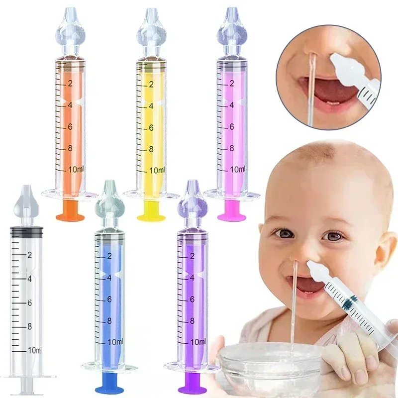 Silikon Baby Nasen sauger Spritze Baby Nasen reiniger Kinder Rhinitis Nasen spüler wieder verwendbare Nasen spülung Waschen für Kinder Image