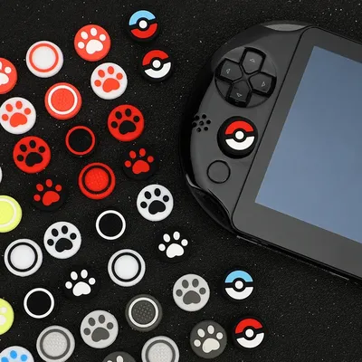 4 Teile/satz Silikon Thumbstick Grip Cap Joystick 3D Analog Schutzhülle Fall Für Psvita PS Vita PSV 1000 2000 Slim Spielkonsole