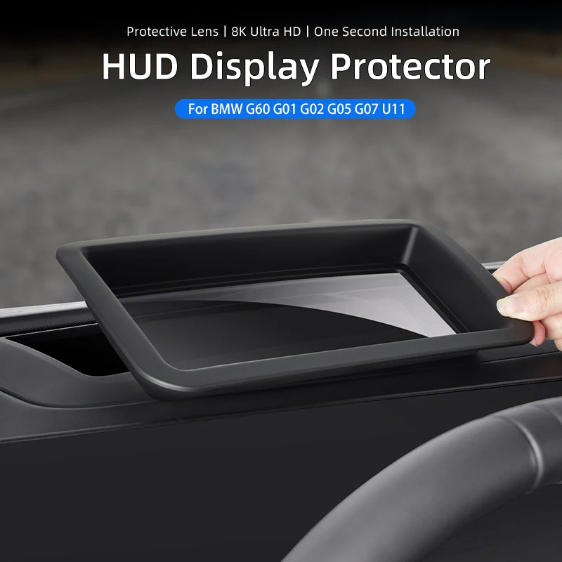 Für bmw 5 series g60 x1 u11 x3 g01 x5 g05 x7 g07 auto hud head-up display schutzhülle windschutz scheibe gps staub rahmen zubehör Image