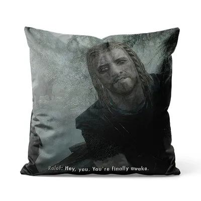 Gaslight Gatekeep Girlboss hey du du bist endlich wach Skyrim Kissen bezüge Kissen bezüge für Couch Image