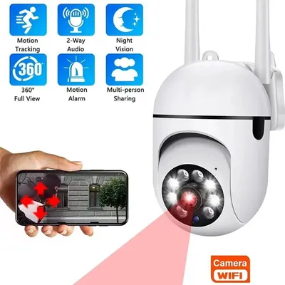 3MP WiFi Kamera Hause PTZ IP Kamera Farbe Nacht Audio Drahtlose Überwachungs Kamera Auto Home Tracking Sicherheit CCTV Kamera