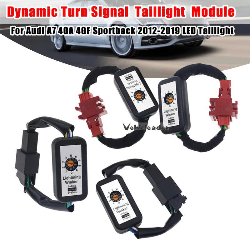 LED Rückleuchten Dynamische Blinker Adapter Kabelbaum Blinker Modul Kits Fit Für Audi A7 4GA 4GF Sportback 2012-2019 rücklicht Image