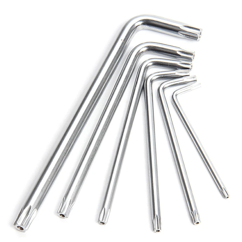 T6 t7 t8 t9 t10 t15 t20 t25 t30 t40 Sechs-Lappen-Torx-Kopf manipulation sicher Sicherheits bolzen Loch Schrauben dreher Schrauben drehers chl üssel Image
