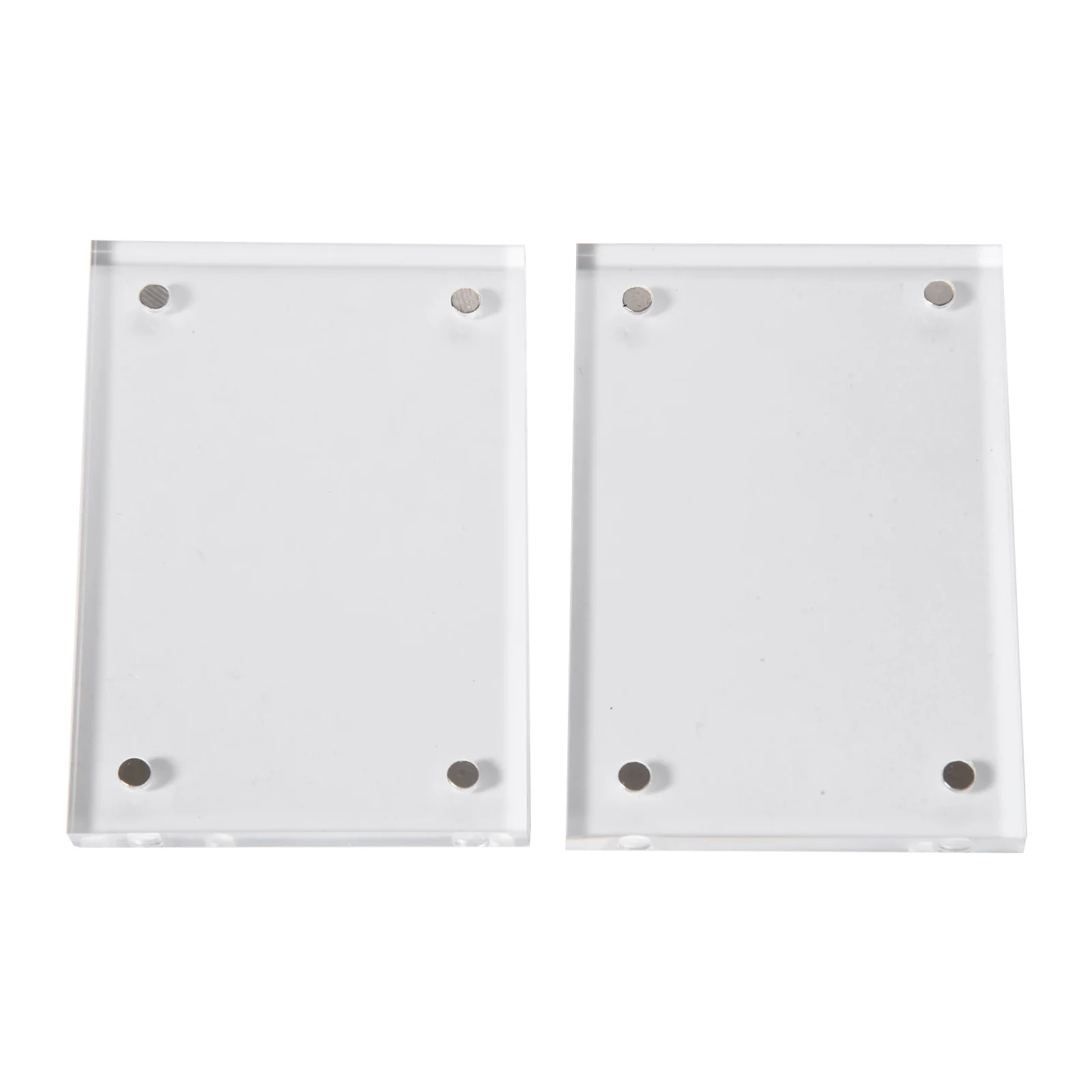 Hause Dekoration Transparent Acryl Bilderrahmen Magnetische Foto Rahmen Poster Display Rack Karte Halter Stehen Desktop Tisch