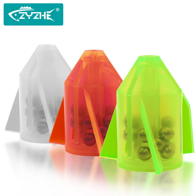 Zyz 6pcs ultra-laute Angelschnur rasseln setzen hohe Welse attraktoren mit lebendigen Perlen Wels Rigs Zubehör Image