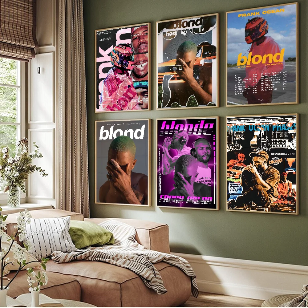 Blonde f-frank sänger o-ocean coole klassische vintage plakate decora cion malerei wand kunst weißes kraft papier kawaii zimmer dekor