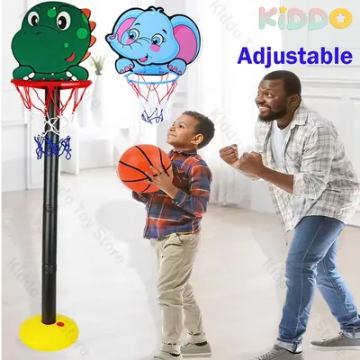 Kinder verstellbare Basketballst änder schießen Cartoon Tiere Form Korb Indoor Outdoor Sportspiele Image