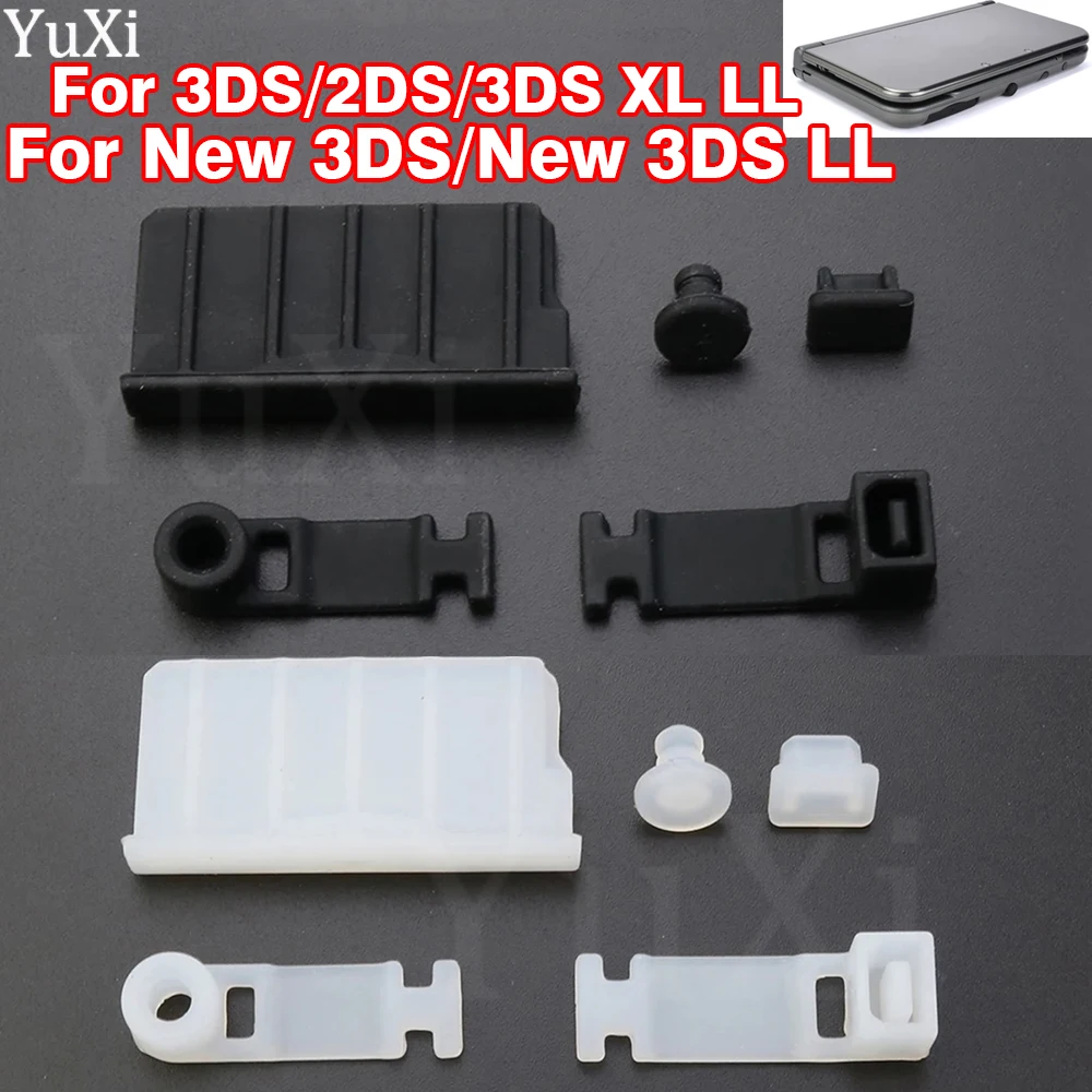 1Set Silikon Anti-Staub Stecker Lade Dock Kopfhörer Jack Staub Proof Schutz Abdeckung Kappe Für Neue 3DS XL/LL 3DS 2DS 3ds xl ll