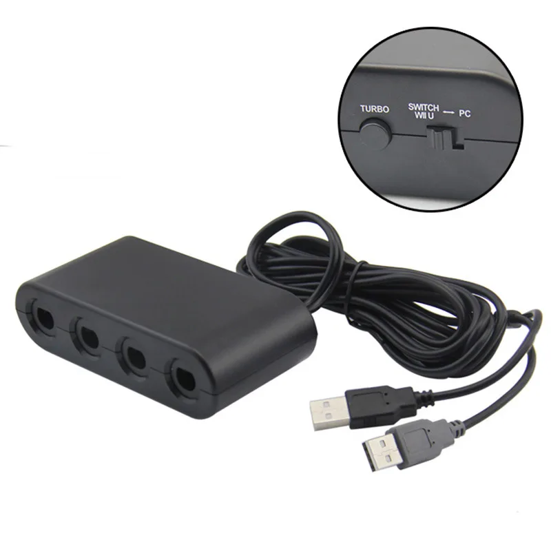 Controller Adapter Für Schalter Spiel-cube Konverter für WII U, PC. Unterstützung Turbo und Vibration Image