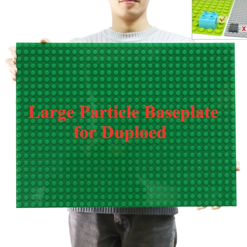 24*32 Punkte Große Grundplatte, Rechten Winkel Große Basis Bausteine Duploed Kompatible Marke Block Grundplatte für Kinder
