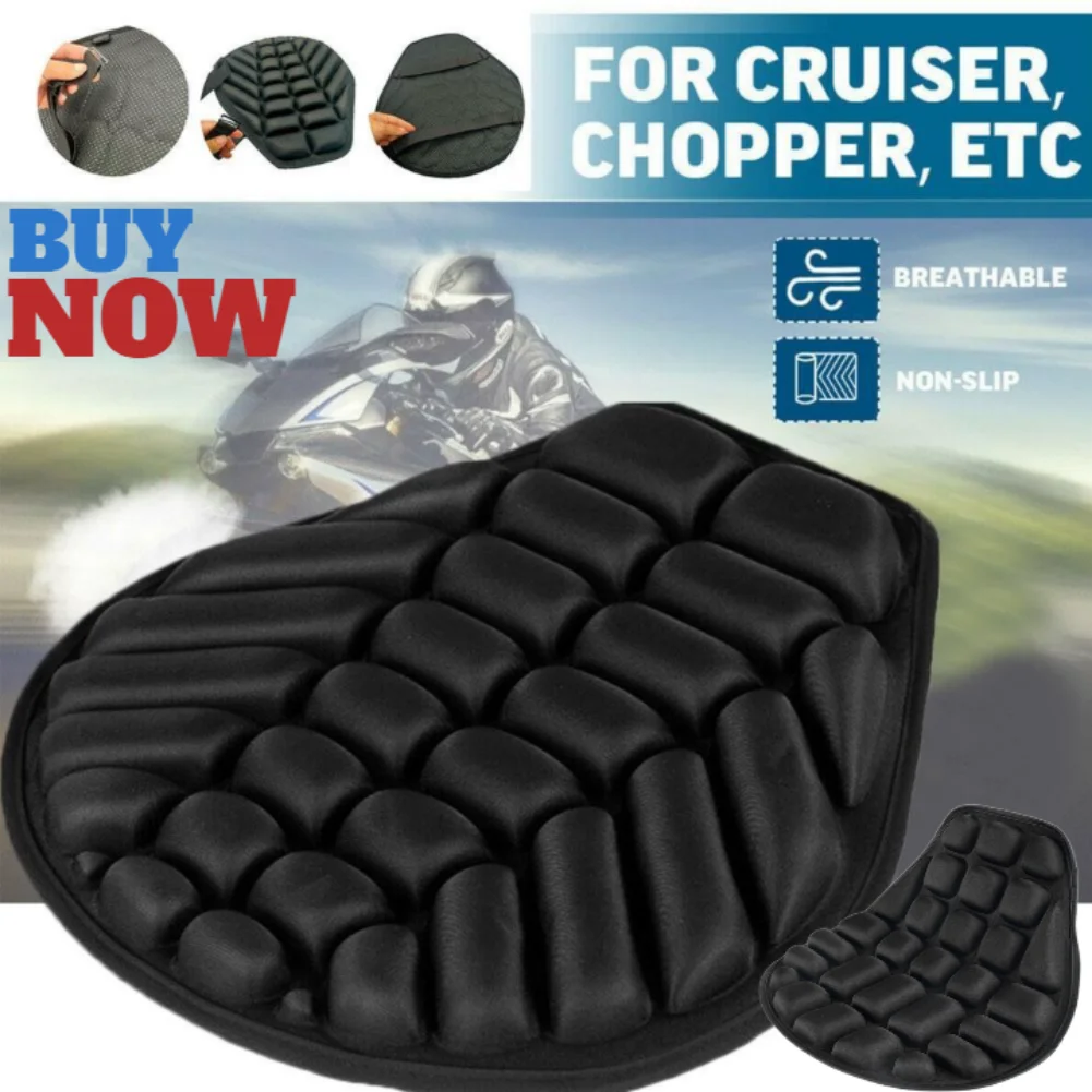 Universal Sonnenschutz Motorrad Sitzkissen Motorrad 3D Komfort Gel Sitzkissen Hock Absorption Sitz Tasche Zubehör