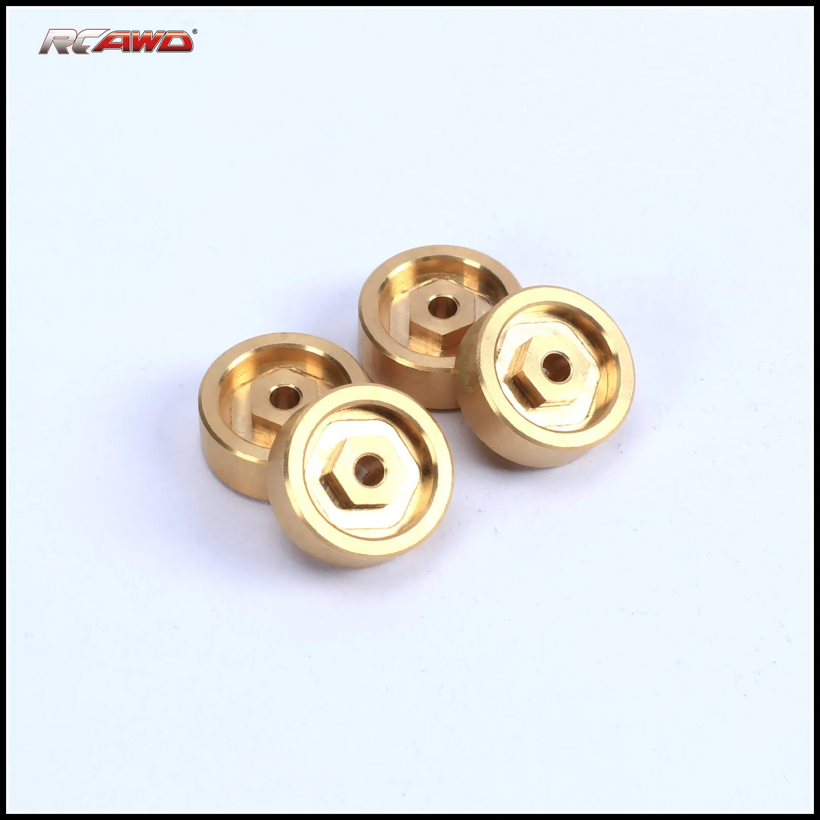 RCAWD 46g Kupfer-Gegengewichtsradadapter für Hobby Plus 1/18 CR18P Rock Van & Trail Hunter Upgrades Teile