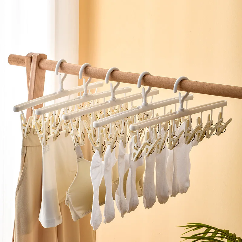 3438 Multi-funktion trocknen rack mit clip trocknen rack student schlafsaal nicht-slip socken halter haushalt kleidung trocknen