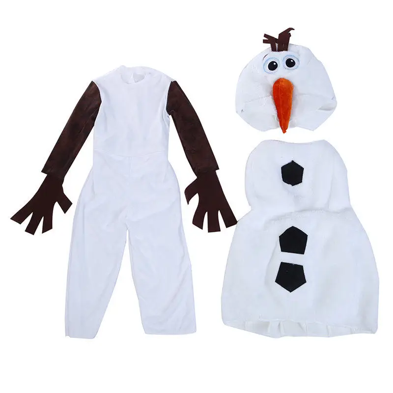 Kinder Halloween Kostüme Kind bequem Deluxe Plüsch entzückend olaf Cosplay Kleinkind Lieblings Cartoon Film Schneemann Party Dress-up Image