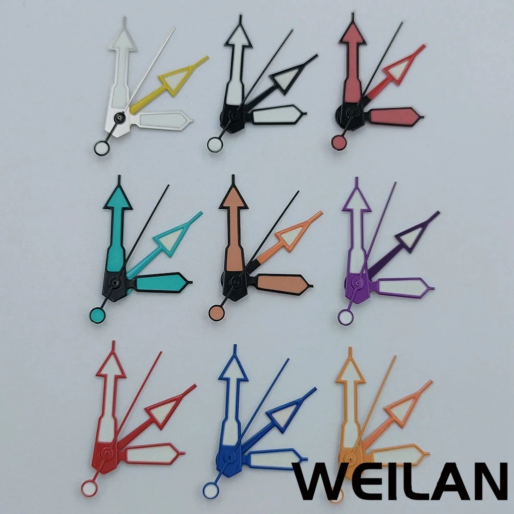 Silber rot orange grün blau lila uhrzeiger leuchtende zeiger passen nh34 gmt bewegungen Image