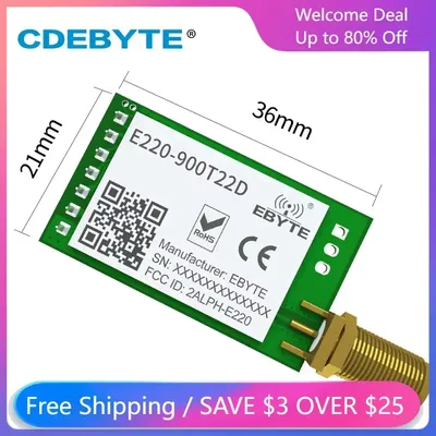 5 teile/los E220-900T22D-V1.2 Drahtlose UART Modul RSSI ISM 868 MHz 915 MHz 22dBm LoRa Spread Image