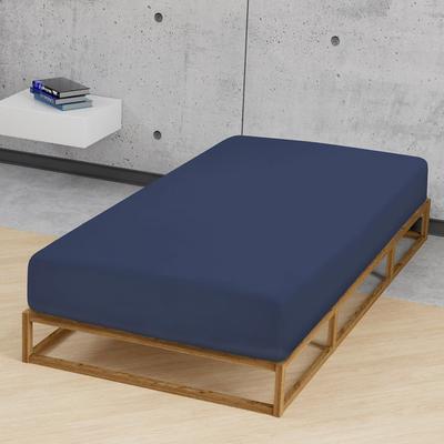 biberna Jersey-Elastic-Spannbetttuch marine, 1x 180x200 cm - 200x220 cm Image