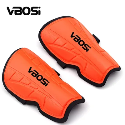1 Pair Unisex Soccer Shin Pad Guard with Elastic Straps