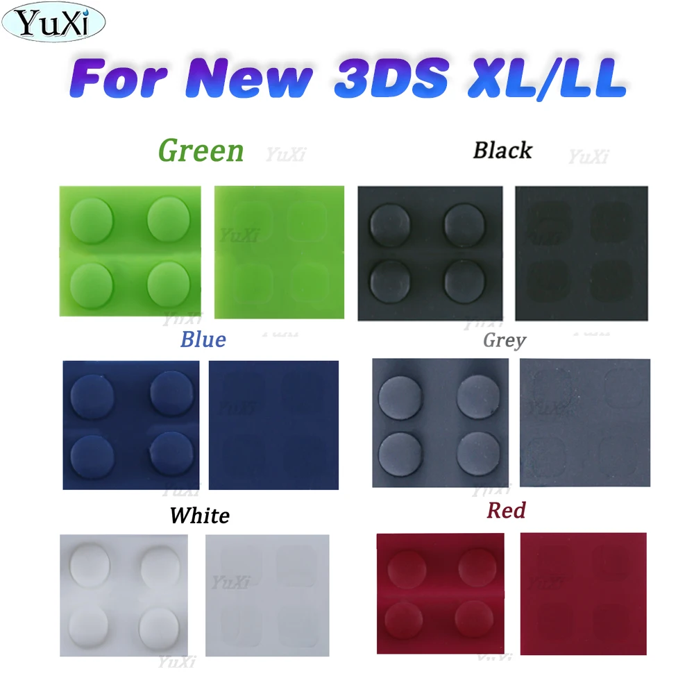 1Pc For New 3DS XL LL LCD Screws Hole Cover Front Back Housing Shell Screw Rubber Pad Feet For Gamepad Console Replacement Part