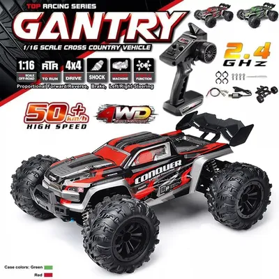 2024 New 1:16 Scale Large RC Cars 50km/h High Speed RC Cars Toys for Boys Remote Control Car 2.4G