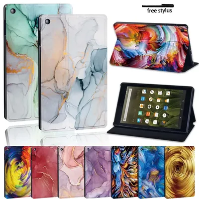 Case For Fire 7 5/7/9th Gen/Fire HD 8 6/7/8th Gen/Fire HD10 (5/7/9th) with alexa tablet Watercolor
