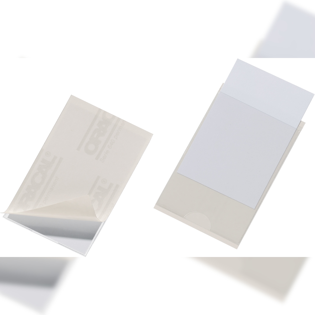 Durable Visitenkarten-Tasche Pocketfix 90x57mm transparent VE=10 Stück Image