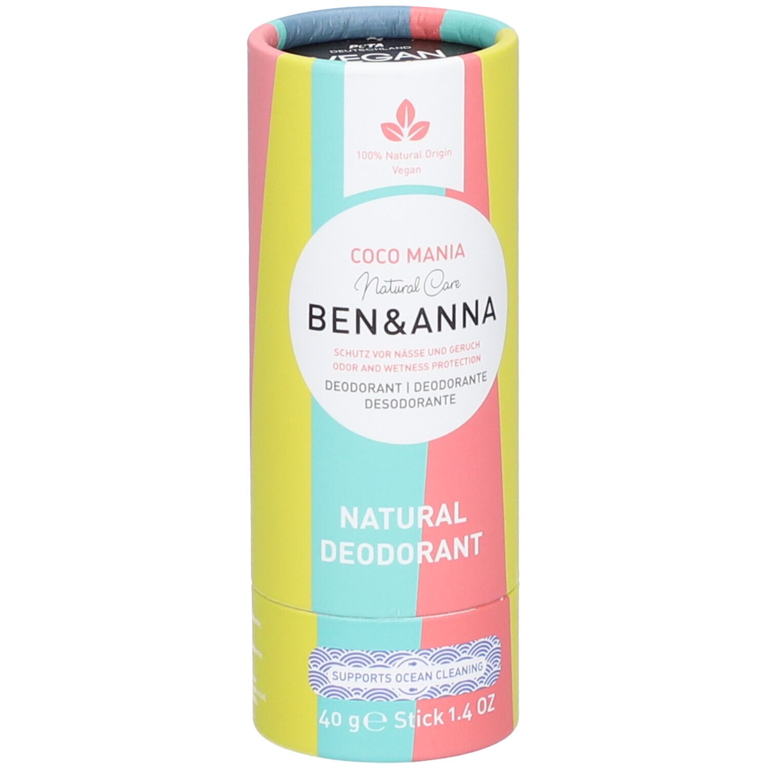 Ben & Anna - Deo Papertube Coco Mania 40 g Stick