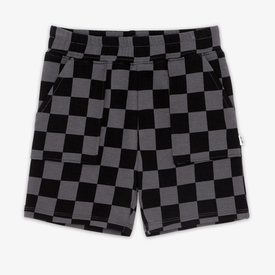 Monochrome Checks Shorts - 2T
