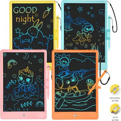 TEMU 4pcs Mixed 10 Battery Lcd Kids , Kids Drawing , Erasable Sketchboard, Boys And Kids Old 3-12