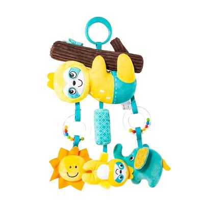 TEMU Baby Crib Mobile, Soft Plush Cartoon Toy, Wind Chime Pendant For Infant Car Seat, Made In China, Suitable For 0-3 Years - Perfect Nursery Decor