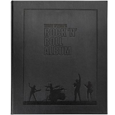 Graphic Image Terry O'Neill's Rock N'Roll Album Coffee Table Book, Leather, Black