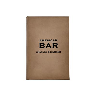 Graphic Image American Bar Coffee Table Book, Leather Taupe
