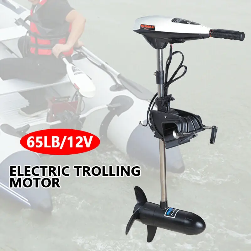 Schlauchboot Mit Motor Trolling Motor leistungs starker elektrischer Boots motor 65lbs 12v 660w elektrischer Außenbordmotor für Fischerboote Image