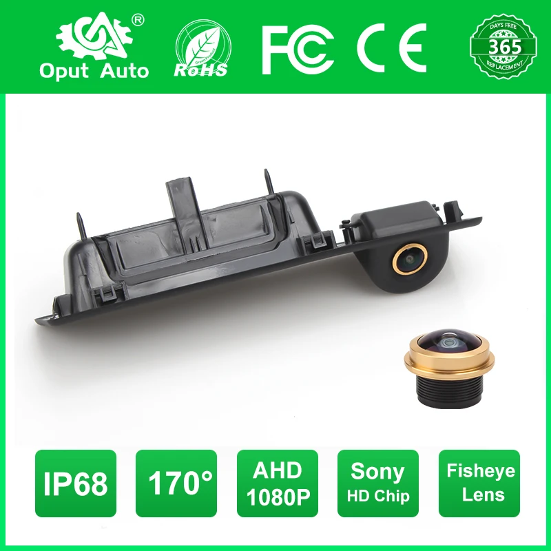 170 ° AHD 1080P Auto Vista Posteriore Tronco Maniglia Della Macchina Fotografica per BMW F30 F10 F11 X3 F25 F31 F46 X1 F48 F22 3 Serie 5 Veicolo Notte V