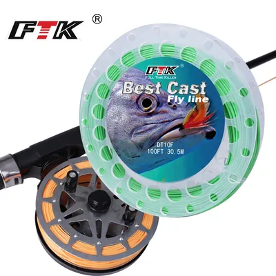 FTK Fly Fishing Line 100FT WF4F-WF8F Weight Forward Floating Fly Fishing Main Line Fly Fishing