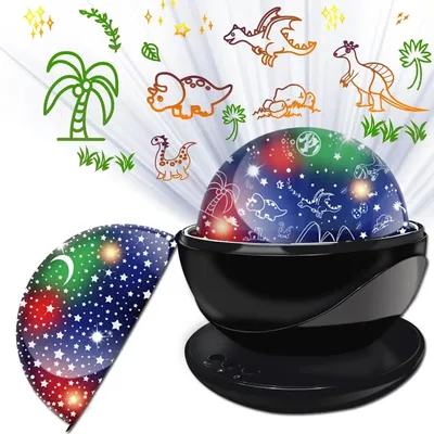 Nachtlicht für Kinder Dinosaurier Zimmer Dekor für Jungen LED Galaxy Projektor Rotation Nachtlampe Projektor Himmel Lichter Weihnachtsgeschenke