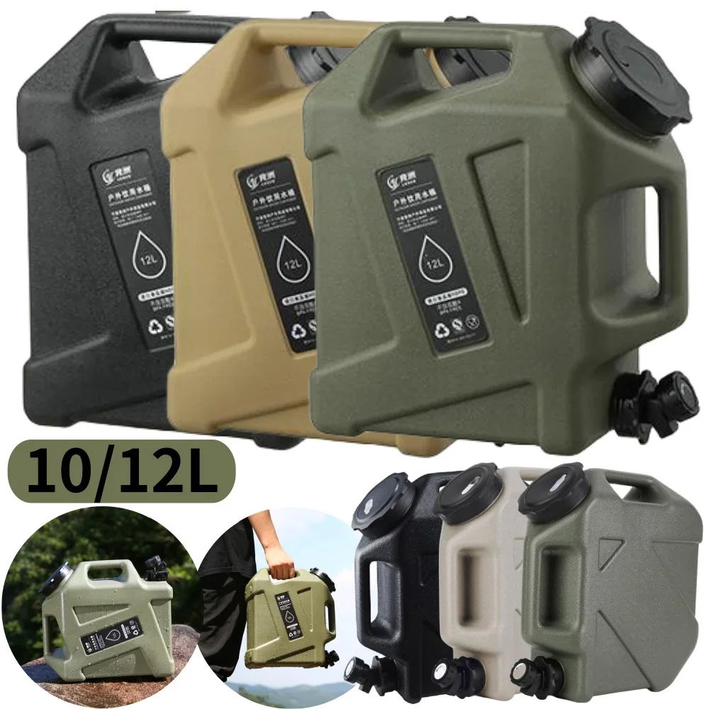 Camping Wasser behälter große Kapazität im Freien Wassereimer tragbares Auto Wassertank mit Wasserhahn Angeln Picknick Zubehör Image