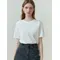 T-shirt da donna in cotone 100% T-shirt basic estiva T-shirt a maniche corte T-shirt allentata 2024 T-shirt basic bianche femminili casual per ragazza signora